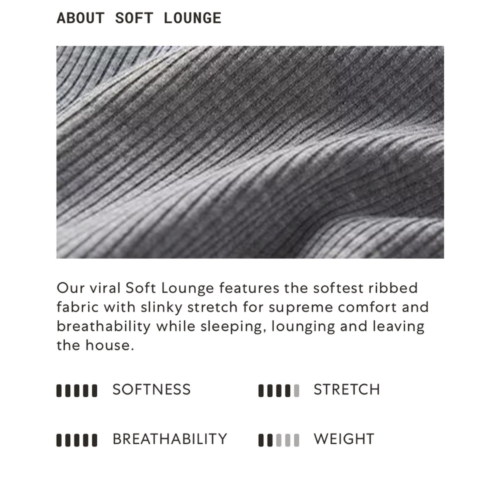 Like New SKIMS Soft Lounge Set PJs - Picture 6 of 8